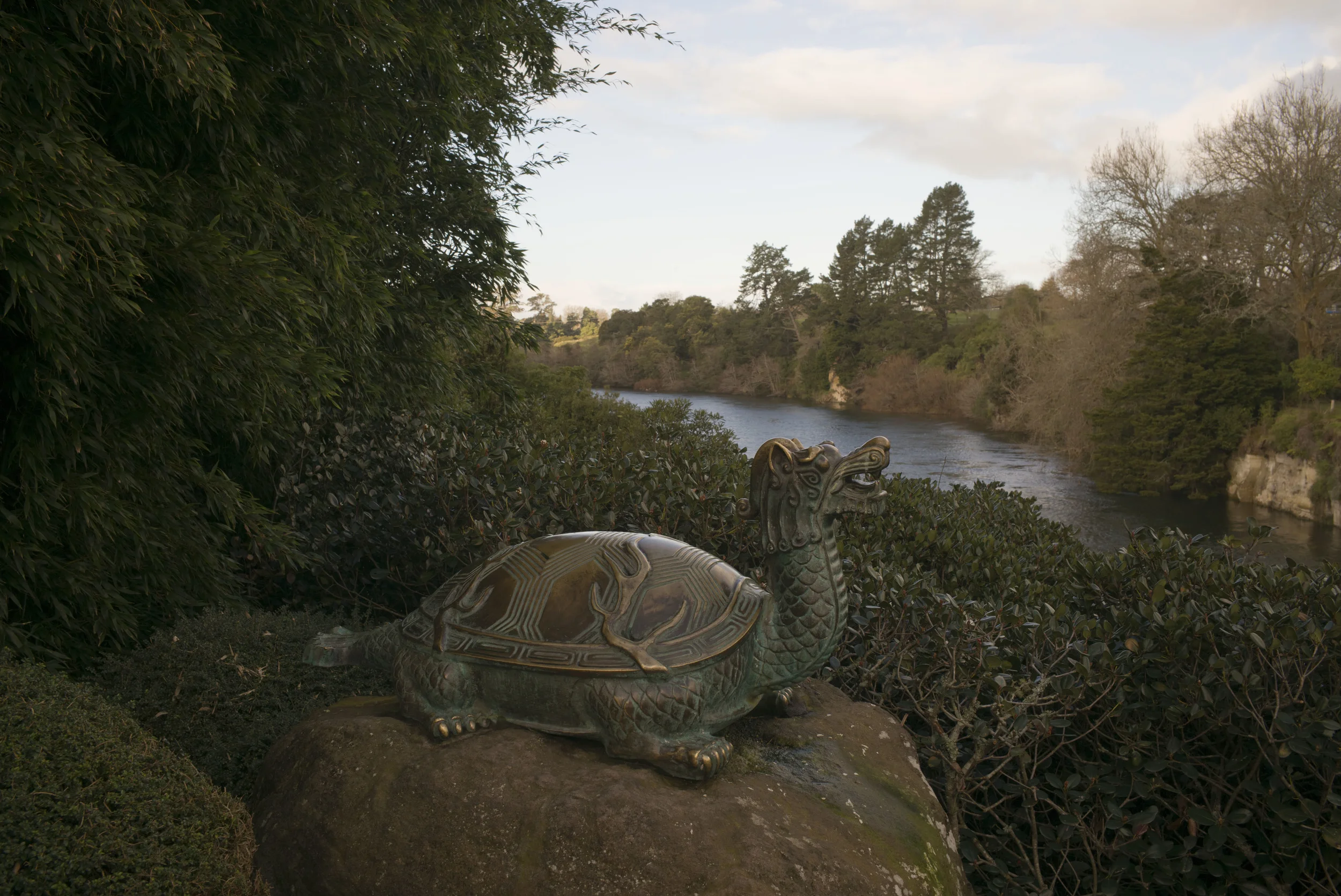 Chinese Scholar’s Garden – View over Waikato River