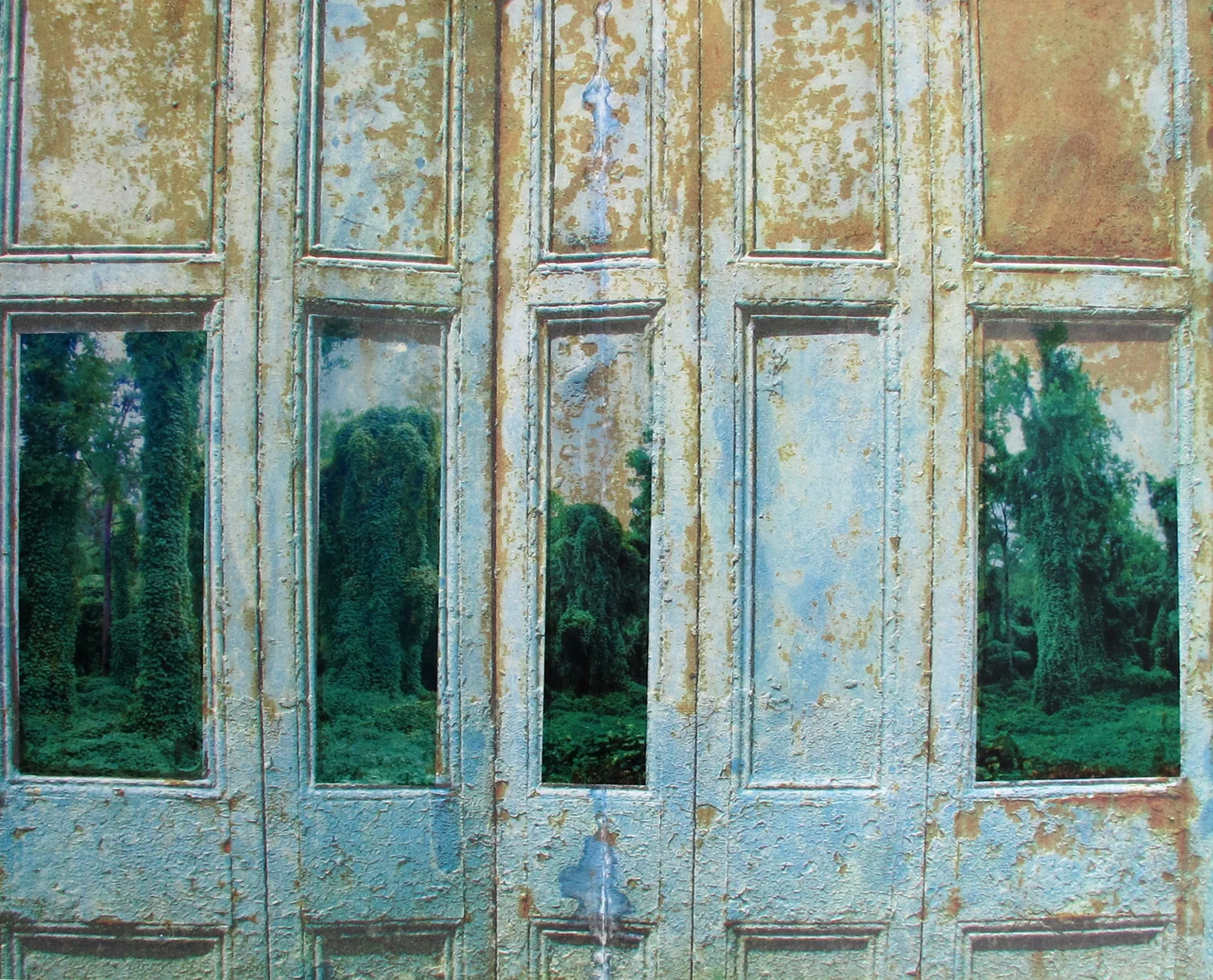 “Cloaked In Greenery” 2011 solvent transfer and laser print variable sizes available