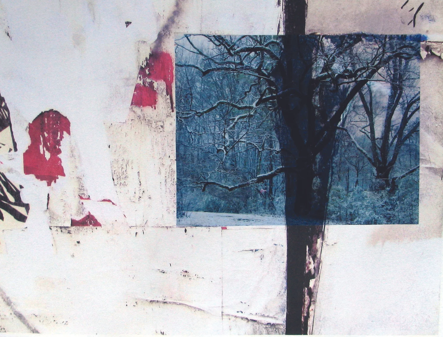 "Rowe's" 2008 16" x 20" Solvent transfer and inkjet print 