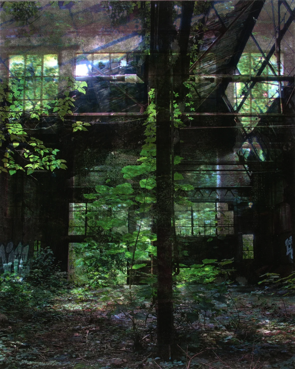 "Divergence" 2015 solven transfer and digital print variable sizes available