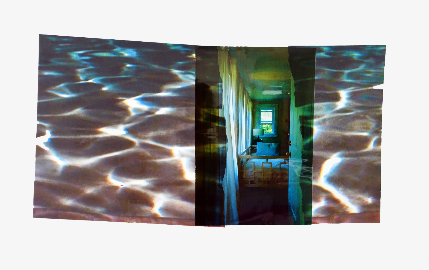 "Retreat" 2015 solvent transfer and digital transparency variable sizes available