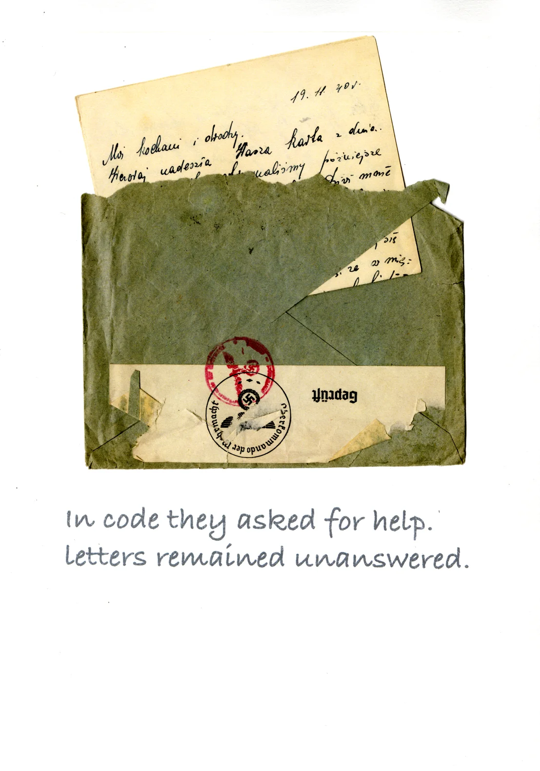 "Letters Remained Unanswered" 2016 Digital Print 11" x 15"