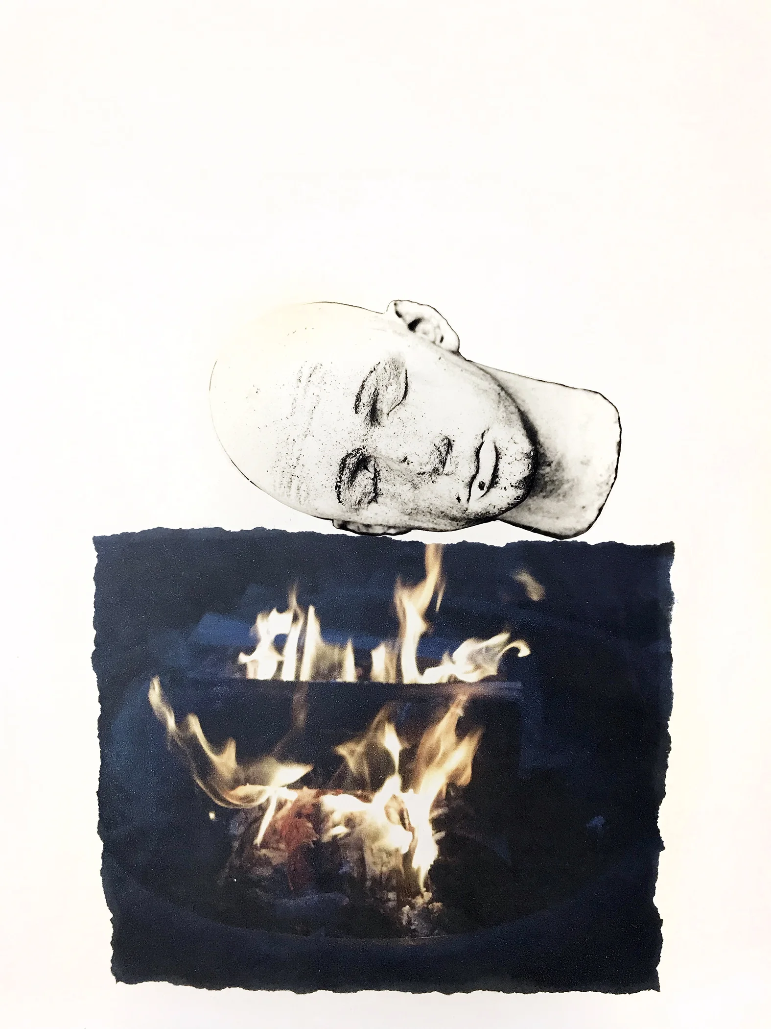 "Succumb" 2017 solvent transfer and digital transparency 10" x 16" variable sizes available