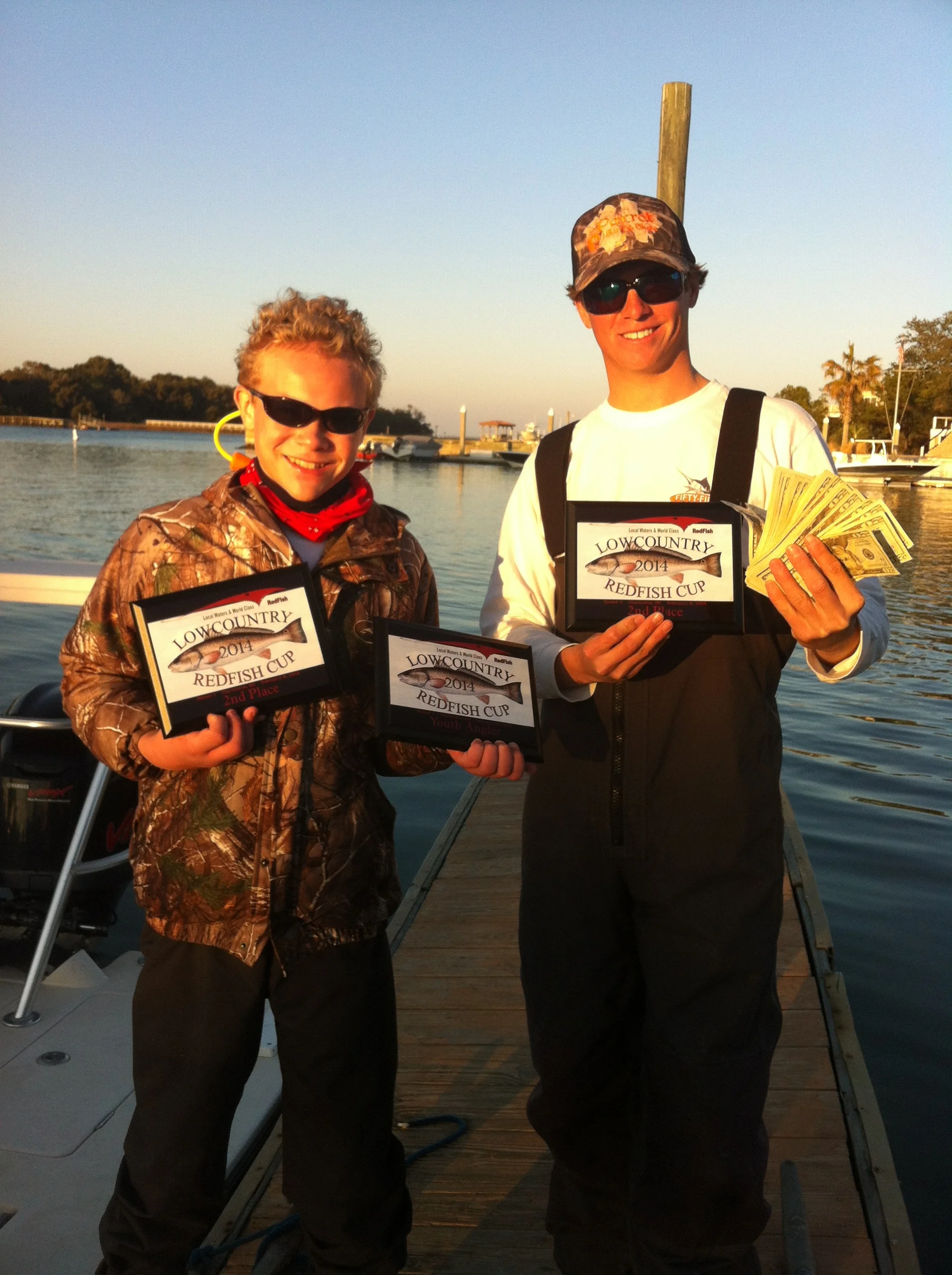 We took home some cash and some sweet plaques, my partner got two with one being Youth angler winner.