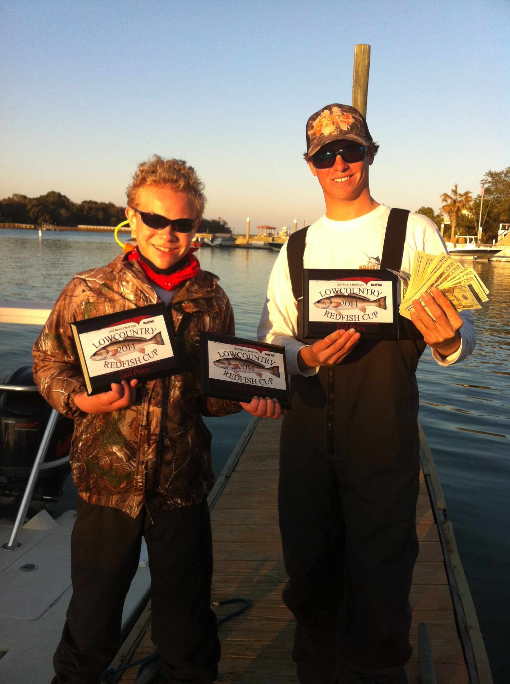 We took home some cash and some sweet plaques, my partner got two with one being Youth angler winner.