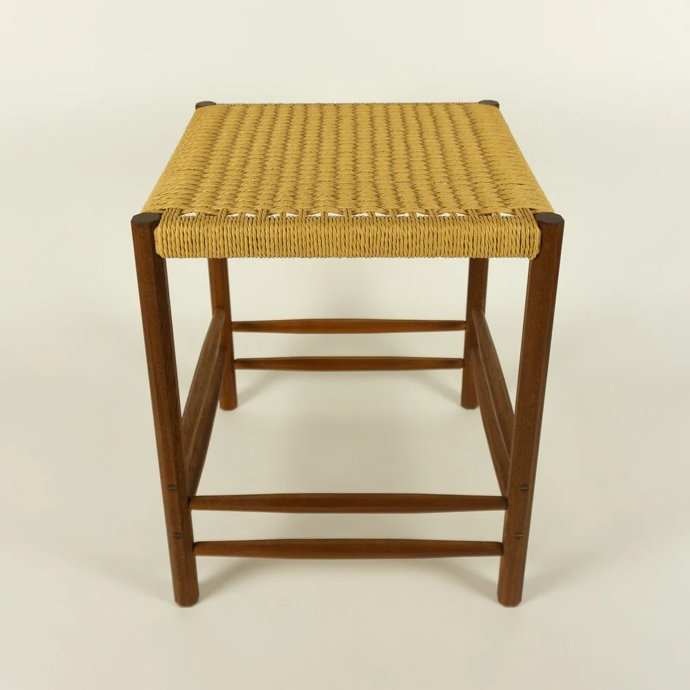 Build a Post and Rung Stool with Danish Cord Seat