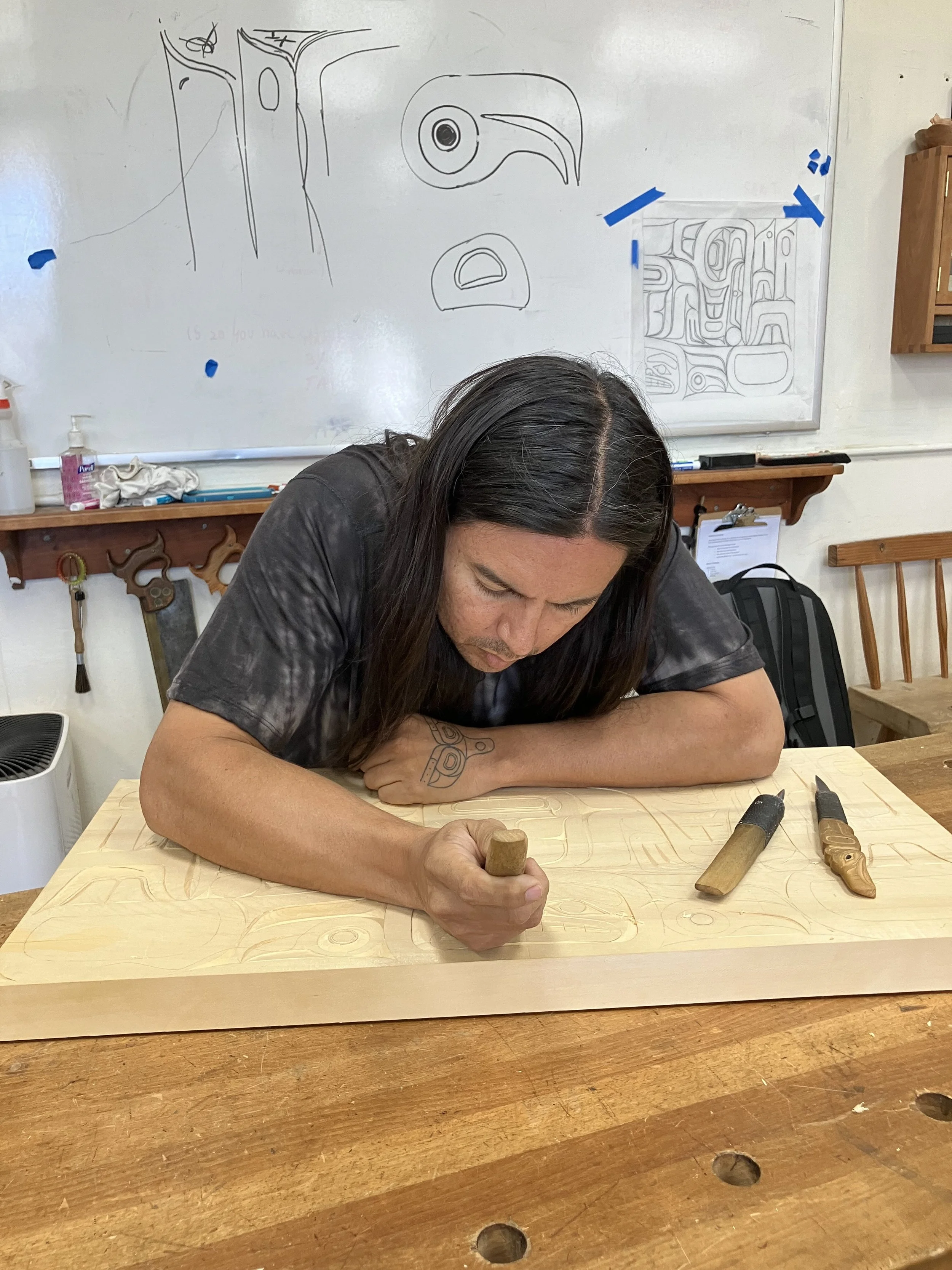 Tlingit Panel Carving with James Johnson: Formline Design, Painting ...