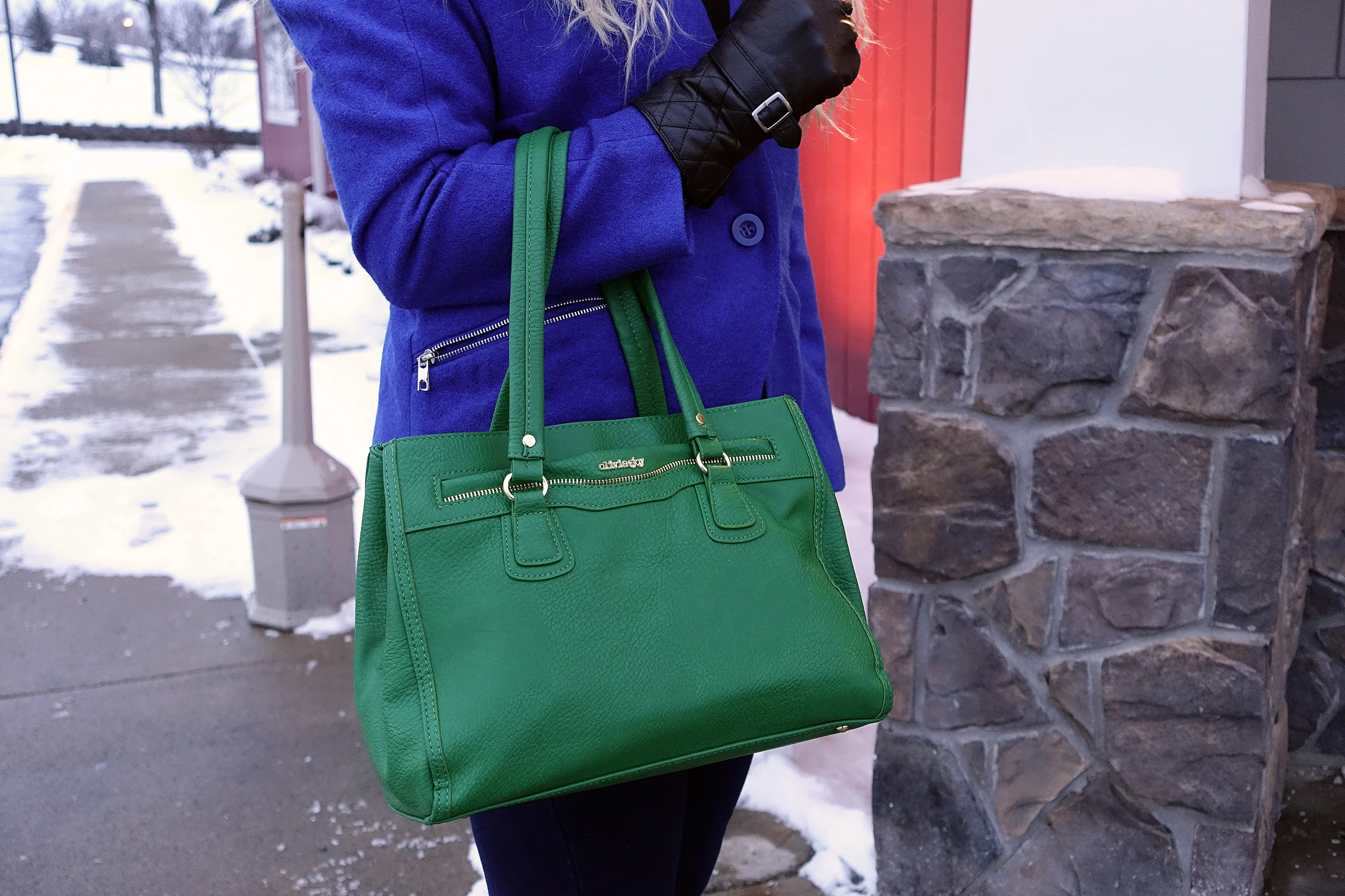 Handbag is Oliva+Joy. Find one you love here: http://www1.macys.com/shop/handbags-accessories/olivia-and-joy?id=54526