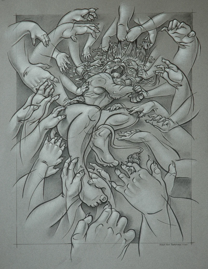 Drawing 1 - charcoal on paper