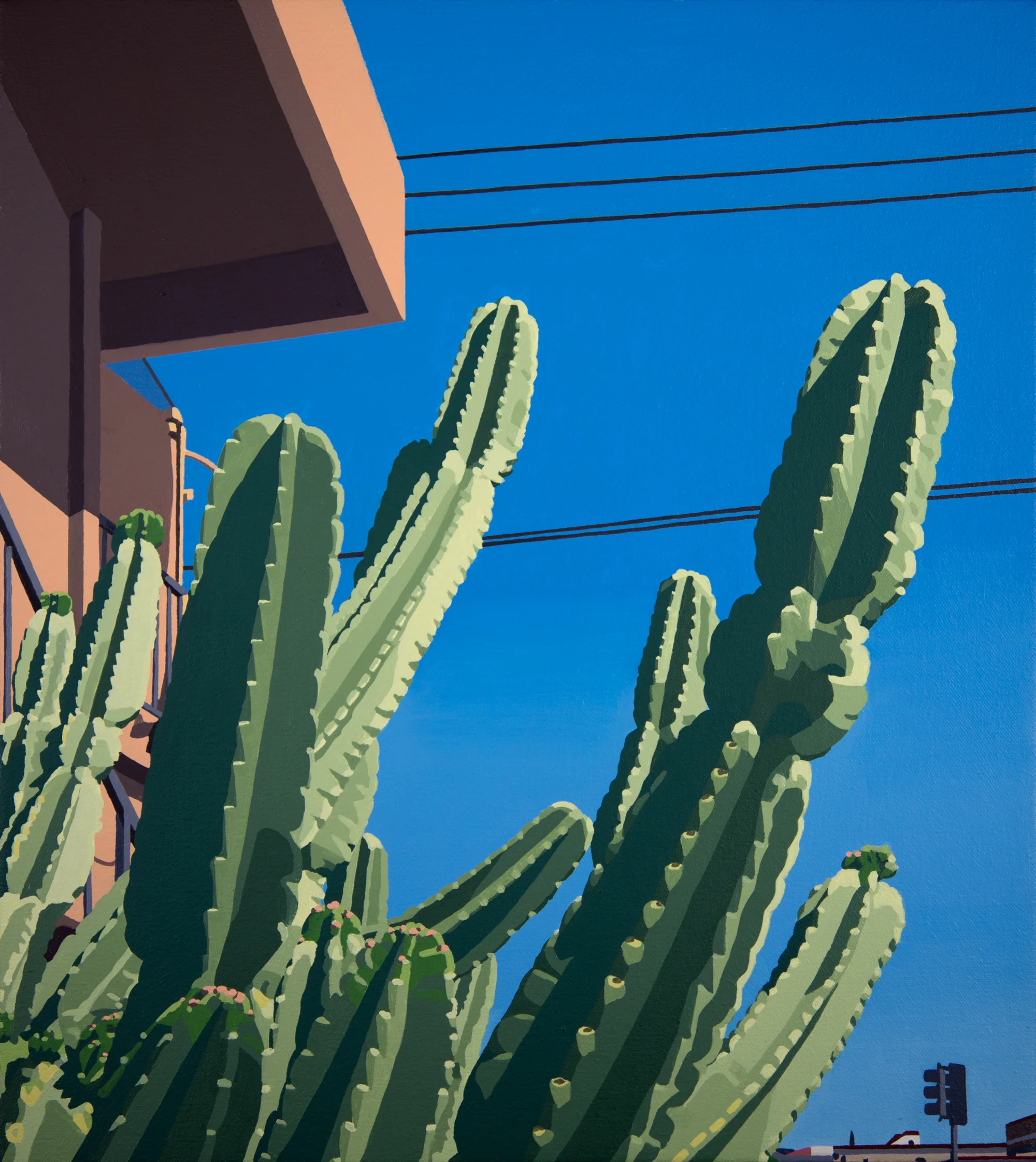 Atwater Cactus // 13"x18" // oil on canvas