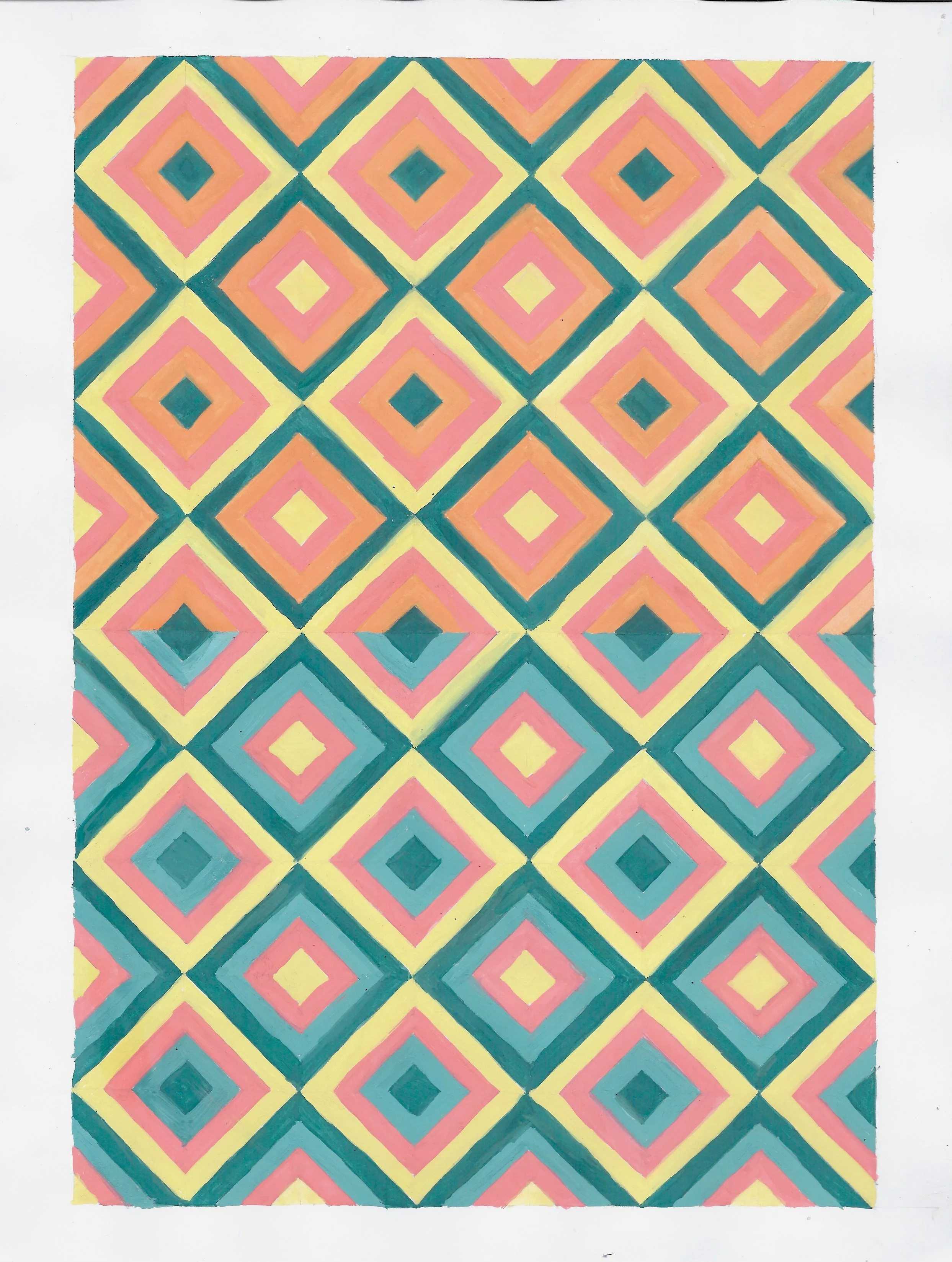 Color Theory - Gouache on Paper