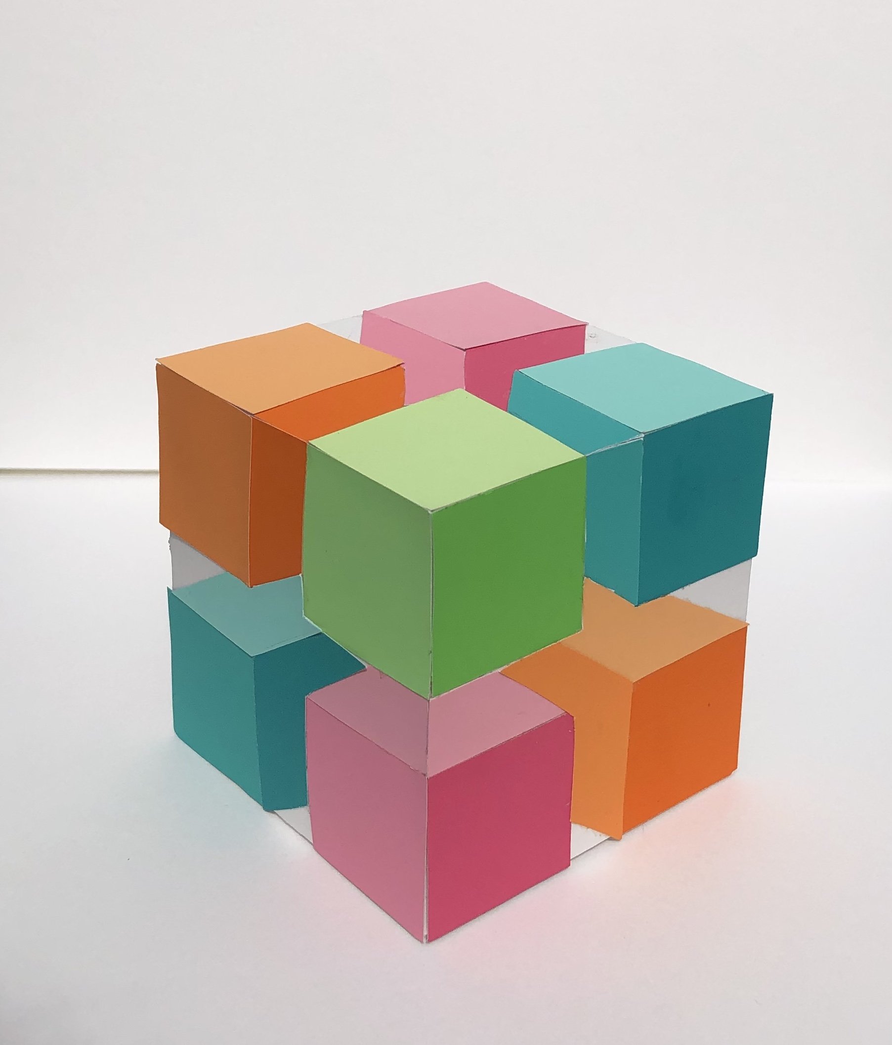 Color Theory - Three Dimensional Cut Paper Collage