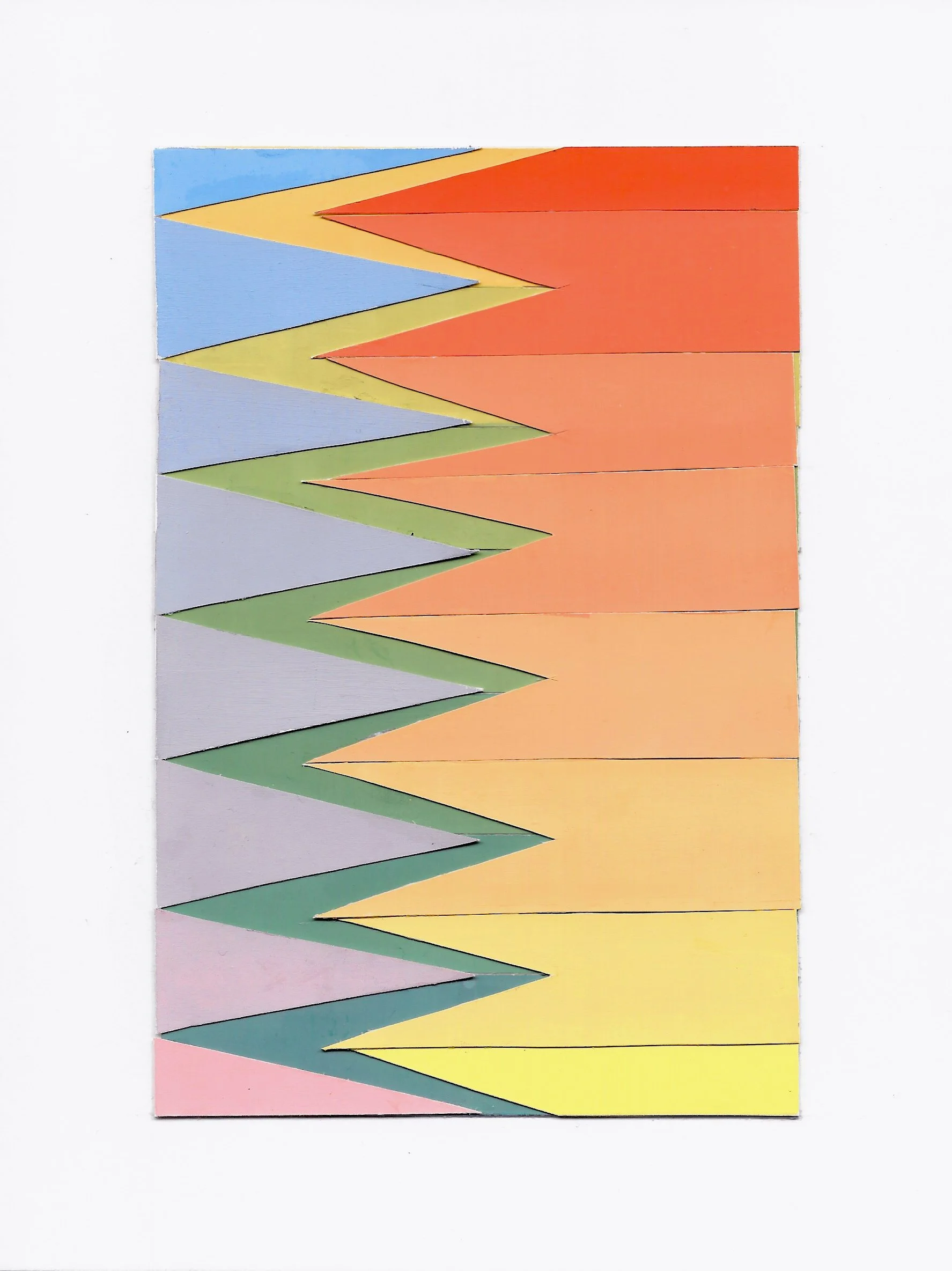 Color Theory - Cut Paper Collage