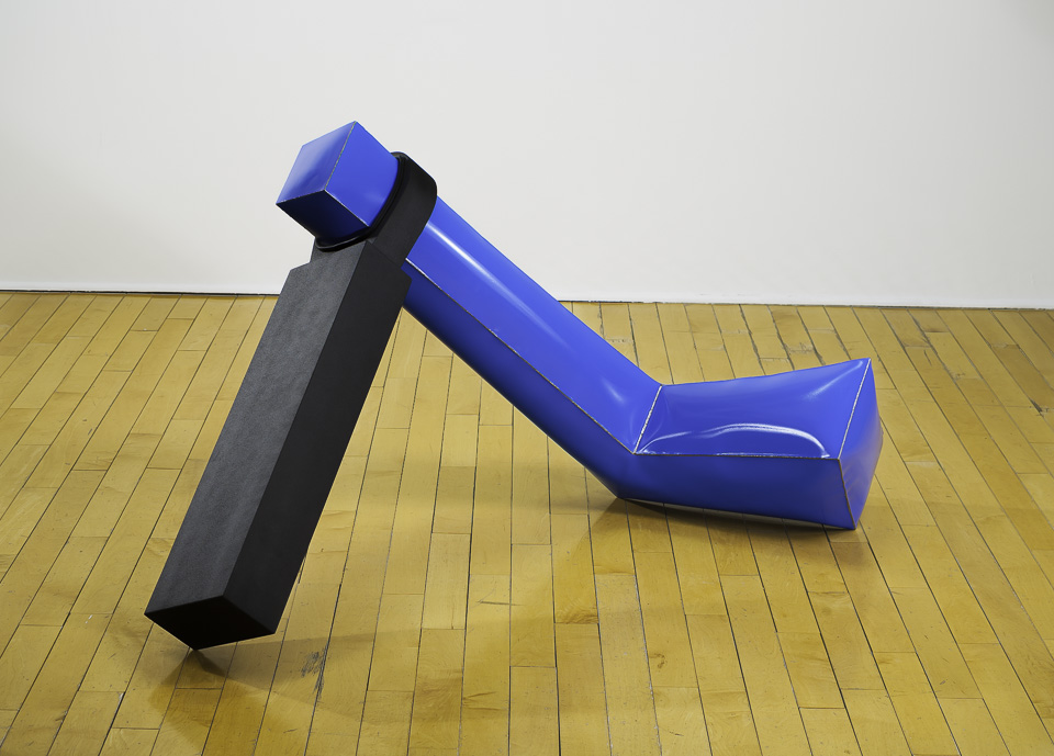   IF YOU CAN'T START IT, YOU CANT RIDE IT   2013 POLYCHROME INFLATED STEEL, MDF, RUBBER, LEATHER  36"x 62"x 36" 