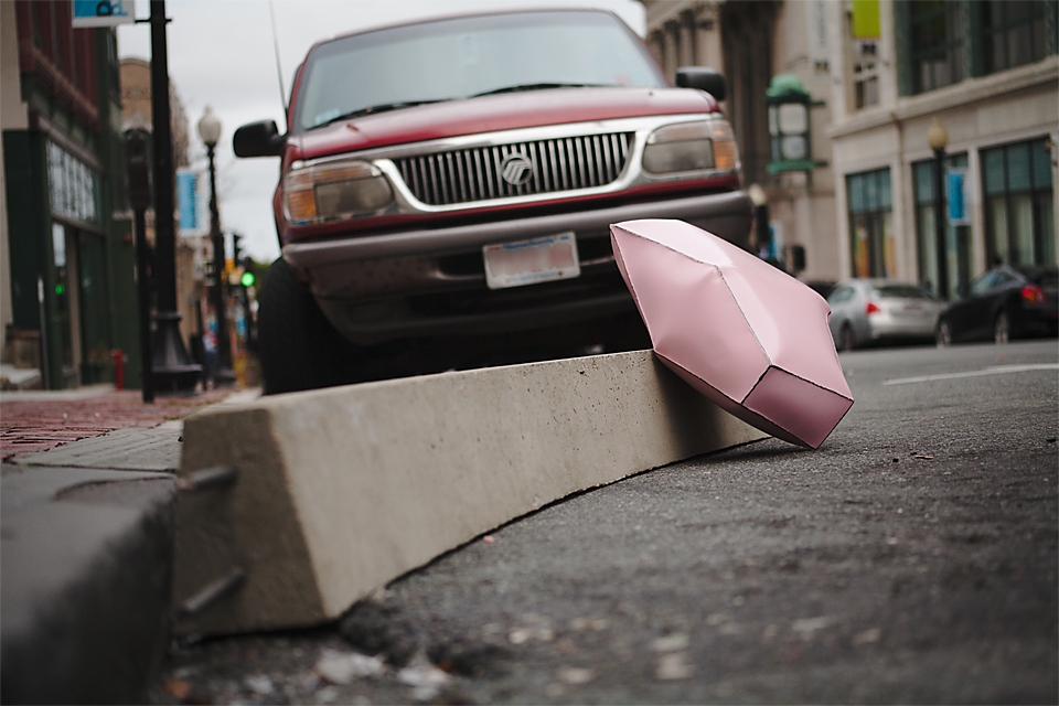   PINK CADILLAC   2012 POLYCHROME INFLATED STEEL, CONCRETE  12"x 14"x 94" 
