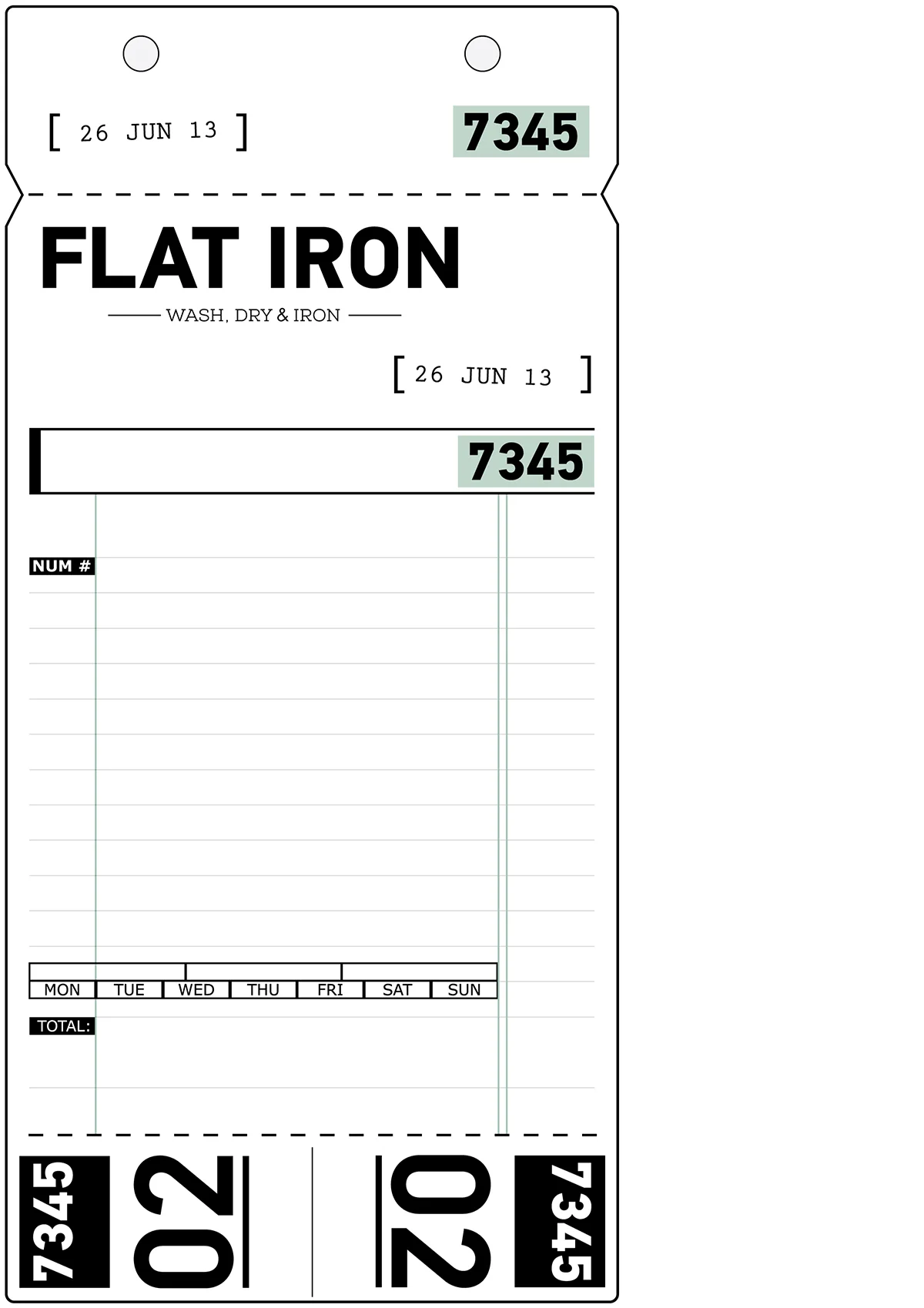     June 26:   A more developed version of the check slip I was working on.  