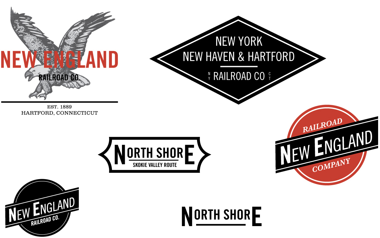     September 3:   Somewhere mixed in the process yesterday, as I was searching for coffee label inspiration, I found myself fully submerged in old railroad logos. Something about that eagle didn’t quite make sense to me on espresso packaging so I th
