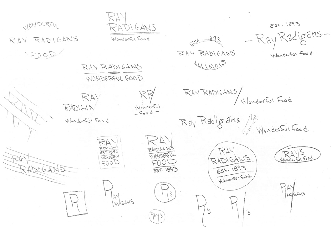 September 23: Spotted a sign with this name on it while in Zion over the weekend. I like the alliteration and I love a good Uppercase R, so I thought I would doodle a few new logo concepts.