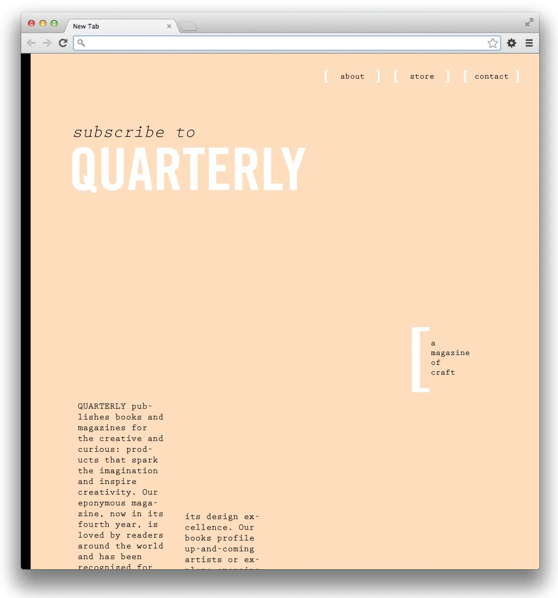     November 5:   Thinking about how the visual identity elements can be carried throughout a web presence.  