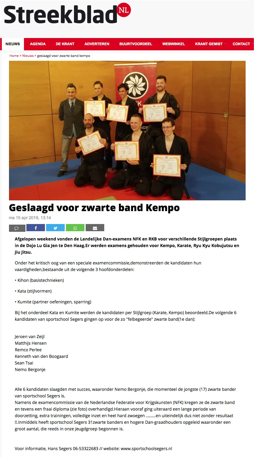 2019-04-15 Streekblad Geslaagd voor Zwarte Band Kempo Edit.jpg