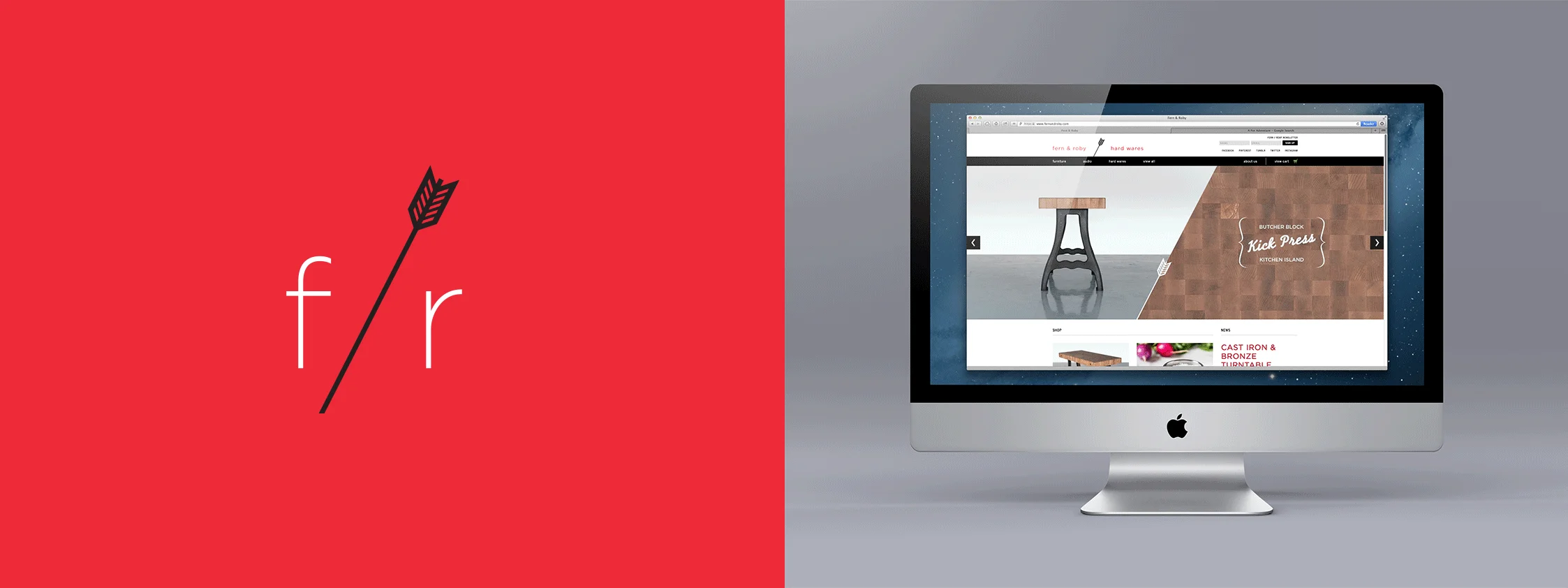 An exciting and contemporary mark built from scratch for an exciting and contemporary new furniture, audio and hard wares brand – right here in Richmond's Manchester District.