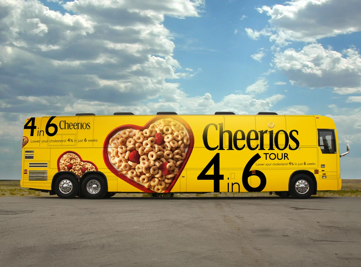 CHEERIOS 4 in 6 Eye-catching OOH experience for the 4 in 6 campaign.