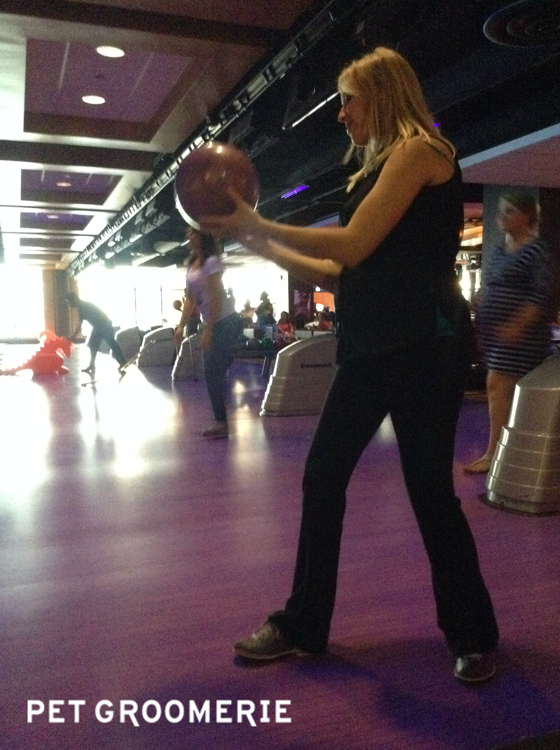 Bowling ball in the belly, bowling ball in the hand.