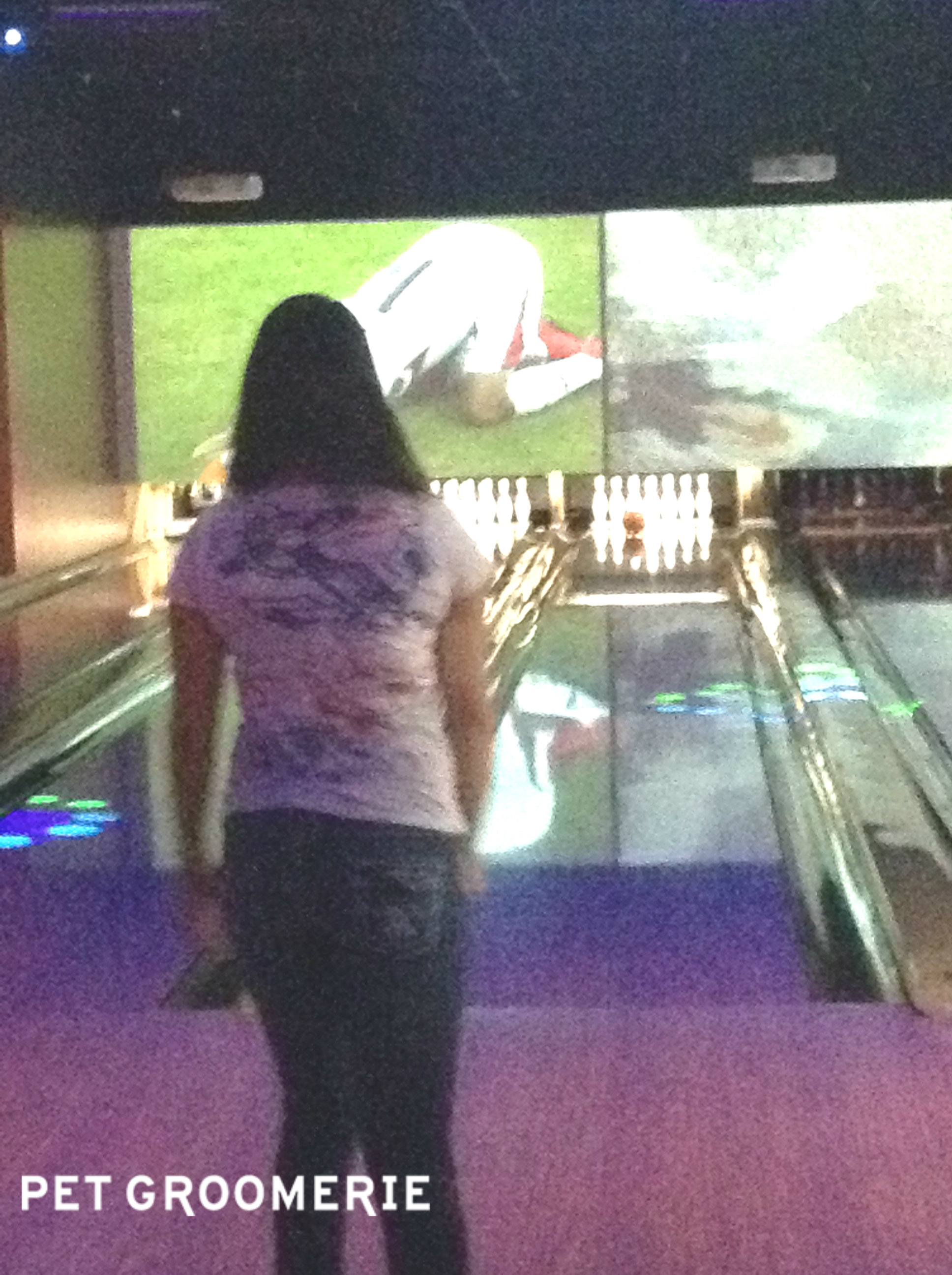 Aja gets a strike!