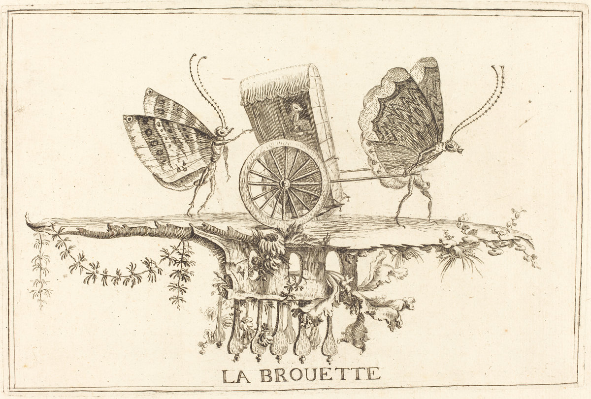 1756 Charles Germain de Saint-Aubin (French, 1721 - 1786 ), La Brouette, in or after 1756, etching,