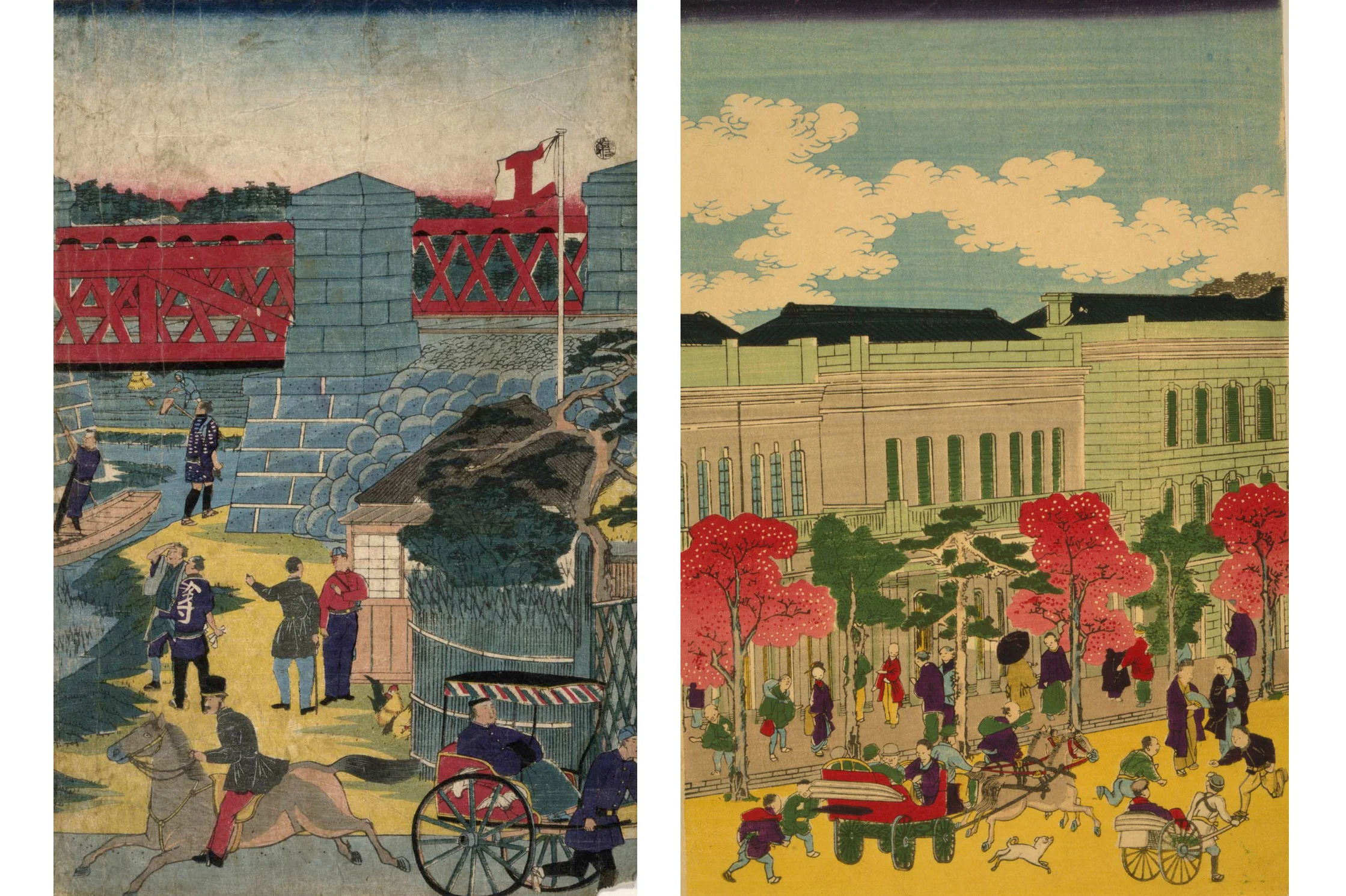 Japanese Woodcut, 1870 Utagawa, Hiroshige