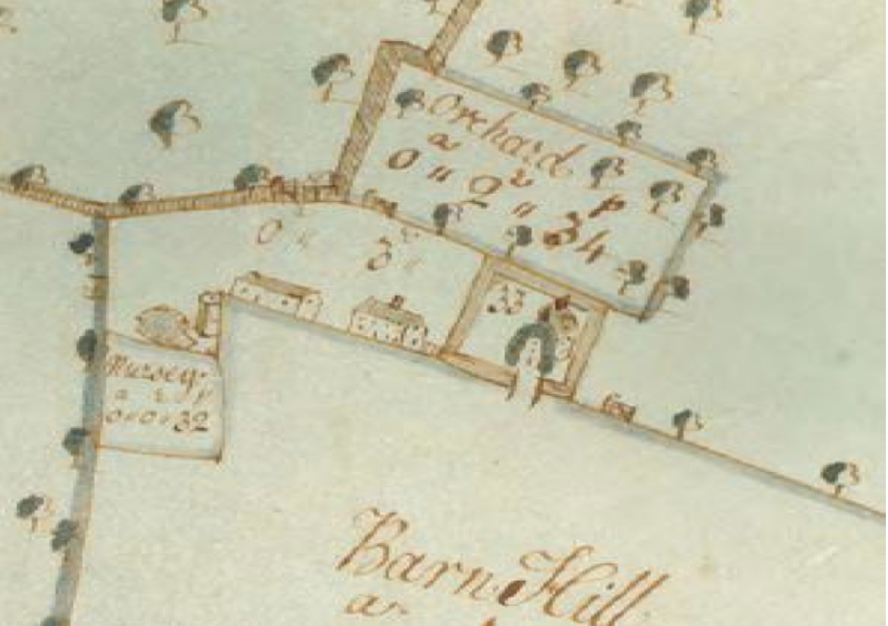 Fig.36 Letheringham Lodge Farm, surveyed 1732 by J. Kirby 