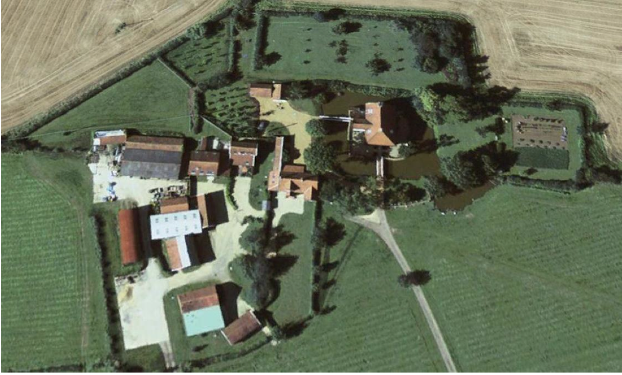 Fig.42 Aerial photograph of the building group, August 2007 Building: May 1999, Desc of building, Construction materials, Map evidence, Visual appraisal 1. Granary / 4-bay cart-shed open-sided to N, Timber-frame and red brick (monk bond), 1842x1884, Mid C19 2. Office / store, Timber-frame, 1904x1975, Early C20 3 and 4. Annexe accom. (Chestnut Cott.), Timber-frame, 1842x1884, Mid C19 5. Single residence (5 Lodge Farm), Red brick (monk bond), 1842x1884, Mid C19 6. Single residence (6 Lodge Farm), Red brick (monk bond), 1884x1904, Late C19 7. 5-bay cow-house, Timber-frame, 1842x1884, Mid C19 8. Workshop (attached to 7), Metal, 1904x1975, Late C20 9. 4-bay cart-shed open-sided to E, Timber-frame, 1842x1884, Mid C19 10. 5-bay dutch barn, Metal, 1904x1975, Early C20 11. 6-bay shelter shd. open-sided to S, Red brick (monk bond), 1884x1904, Late C19 12. Loose boxes, Timber-frame, 1842x1884, Demo. N of 4. Lean-to range, Red brick (monk bond), 1842x1884, Mid C19 N of 8. Shelter shed (attached to 8), Fletton brick (monk bond), 1904x1975, Early C20 S of 11. Covered yard, Metal, 1904x1975, Demo. Note, Range adjacent to Long Barn, Red brick (monk bond), 1842x1884, Mid C19 Fig.43 Analysis of group of buildings adjacent to Letheringham Lodge Building: May 1999, Sale Catalogue, Lot 35, 29 April 1919 (SROI, f SC142/1, Visual appraisal 1. Brick, timber, and tiled 4-bay waggon lodge, granary over, and lean-to implement shed Granary / 4-bay cart-shed (open-sided to N) 2. Office / store 3 and 4. Plaster and tiled wash house and dairy with room over Annexe accom. (Chestnut Cottage) 5. Brick and tiled hackney stable with 2 stalls and loose box, Single residence (5 Lodge Farm) 6. Brick and tiled cart horse stable for 12 horses, Single residence (6 Lodge Farm) 7. Neathouse to tie 8 cows, calves crib, & chaff house with loft over, 5-bay cow-house 8. Cow-yard, Workshop 9. Timber and thatched 3-bay implement shed and lean-to 4-bay cart-shed (open-sided to E) 10. 5-bay dutch barn, 11. 5-bay open shed and loose box, 6-bay shelter shed (open-sided to S) 12. 2 colt yards each with loose box, Loose boxes (demo.), - Range of brick and tiled piggeries, coal & wood houses, & outhouses Lean-to range N of 4 - 3-bay open shed, Shelter shed N of 8 - Horse yard, Covered yard S of 11 (demo.) Note, Brick and tiled mixing house, and 4 cattle yards with loose boxes Range adjacent to Long Barn Fig.44 Adjacent group of bldgs. reconciled with 1919 sales catalogue 