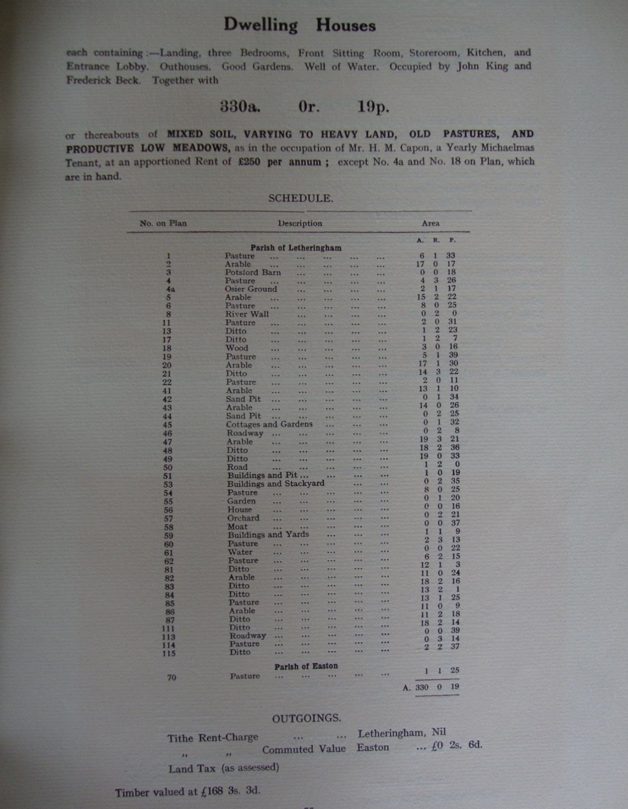 Fig.46 Easton Park Estate sale catalogue, 1919 (p.55) (SROI, f SC142/1) 