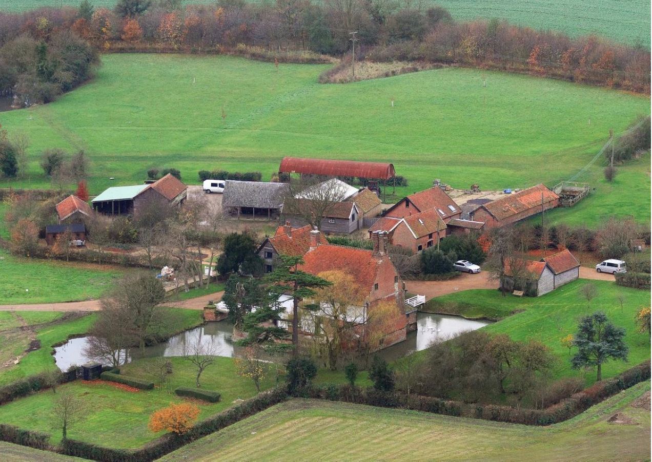 Fig.56 View of Letheringham Lodge and adj. building group from NE 