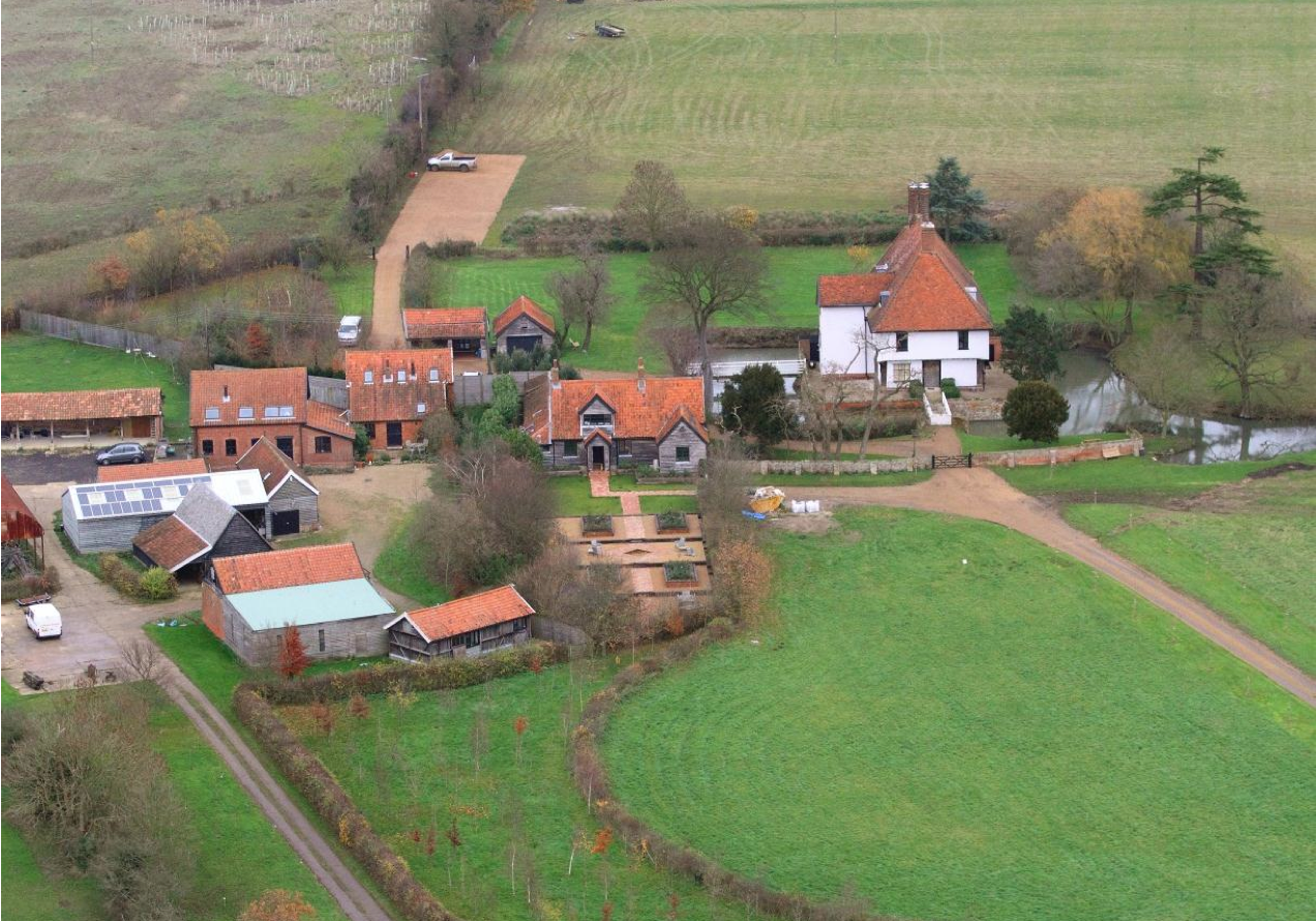 Fig.60 View of Letheringham Lodge and adj. building group from S 
