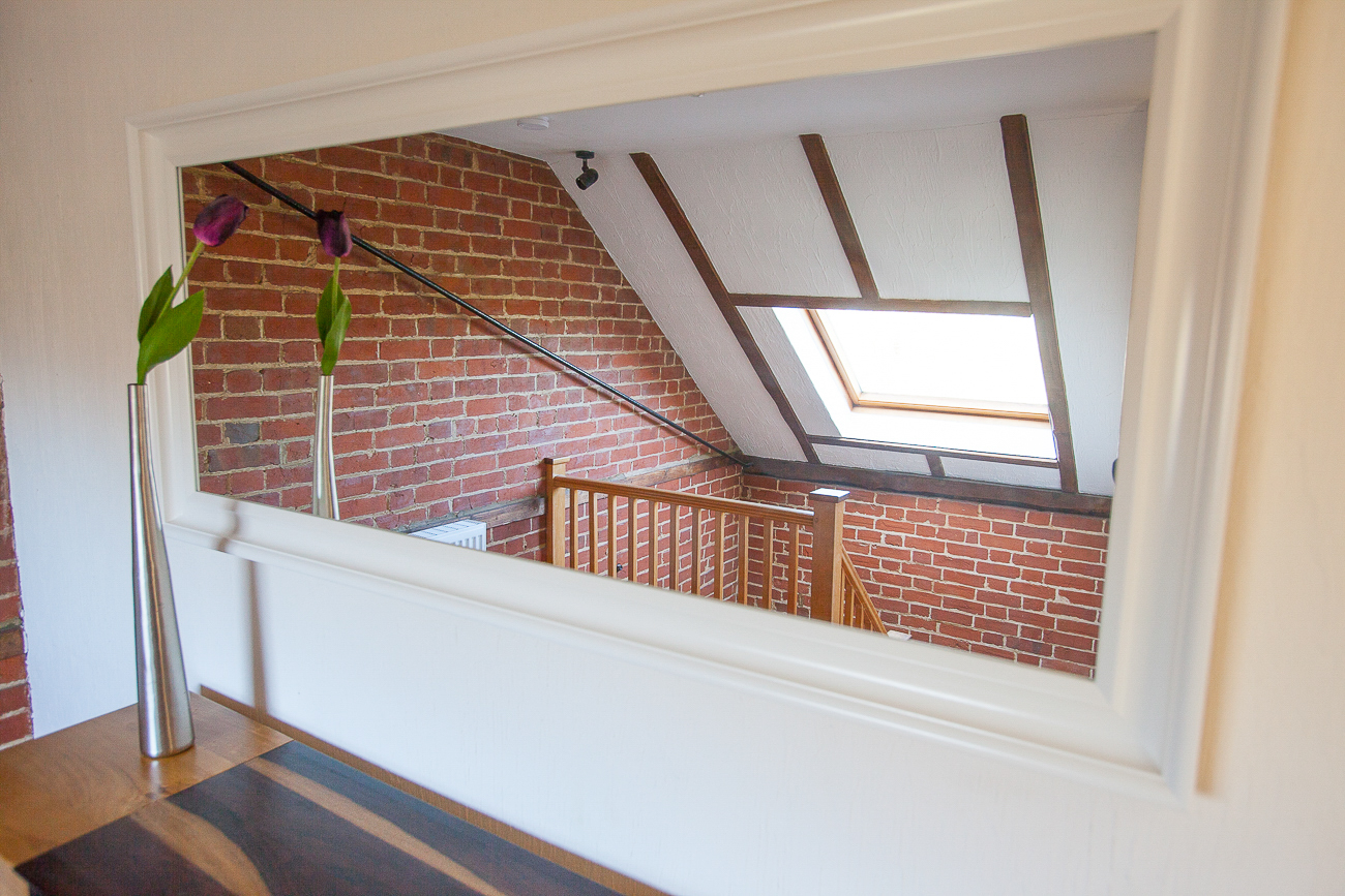  Upstairs landing with country views    