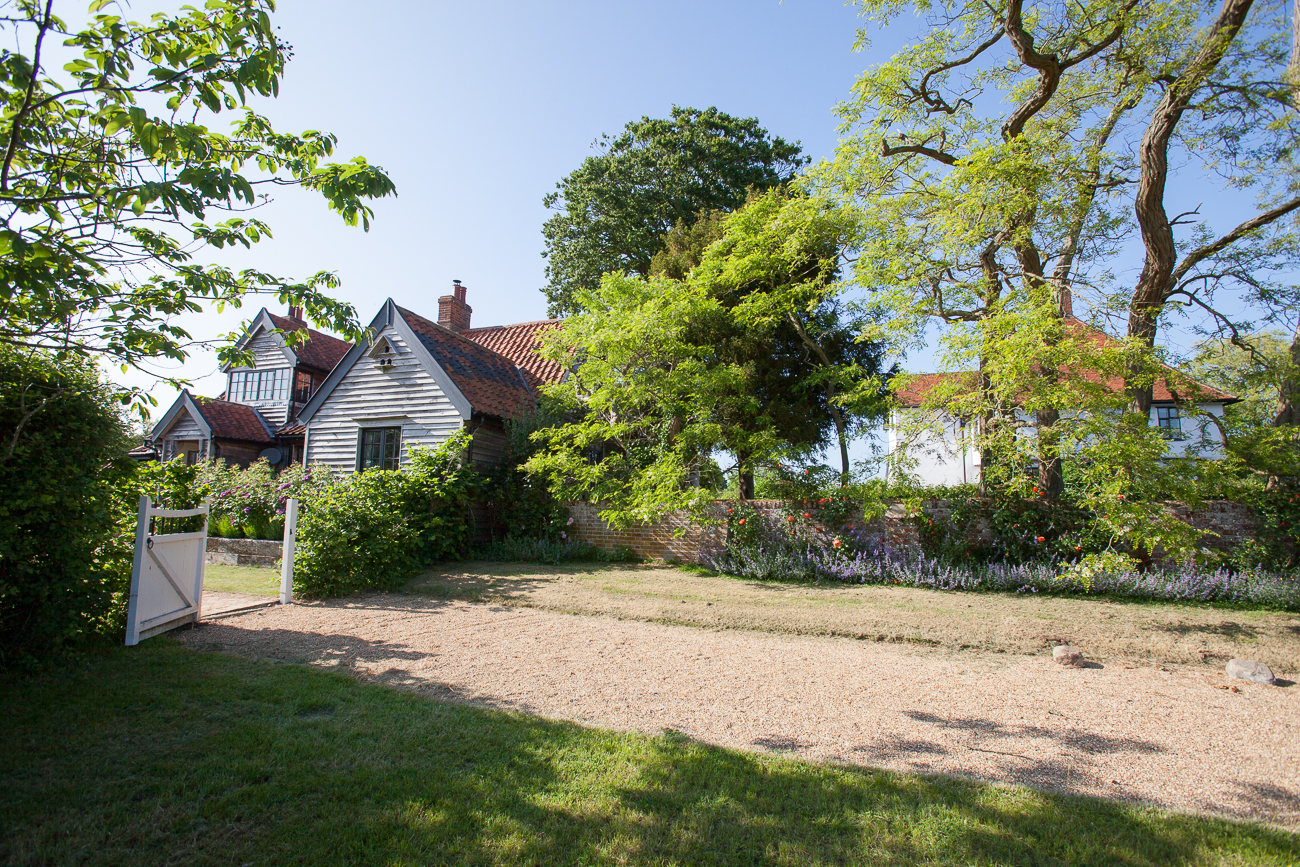View of Rose Cottage and the Lodge