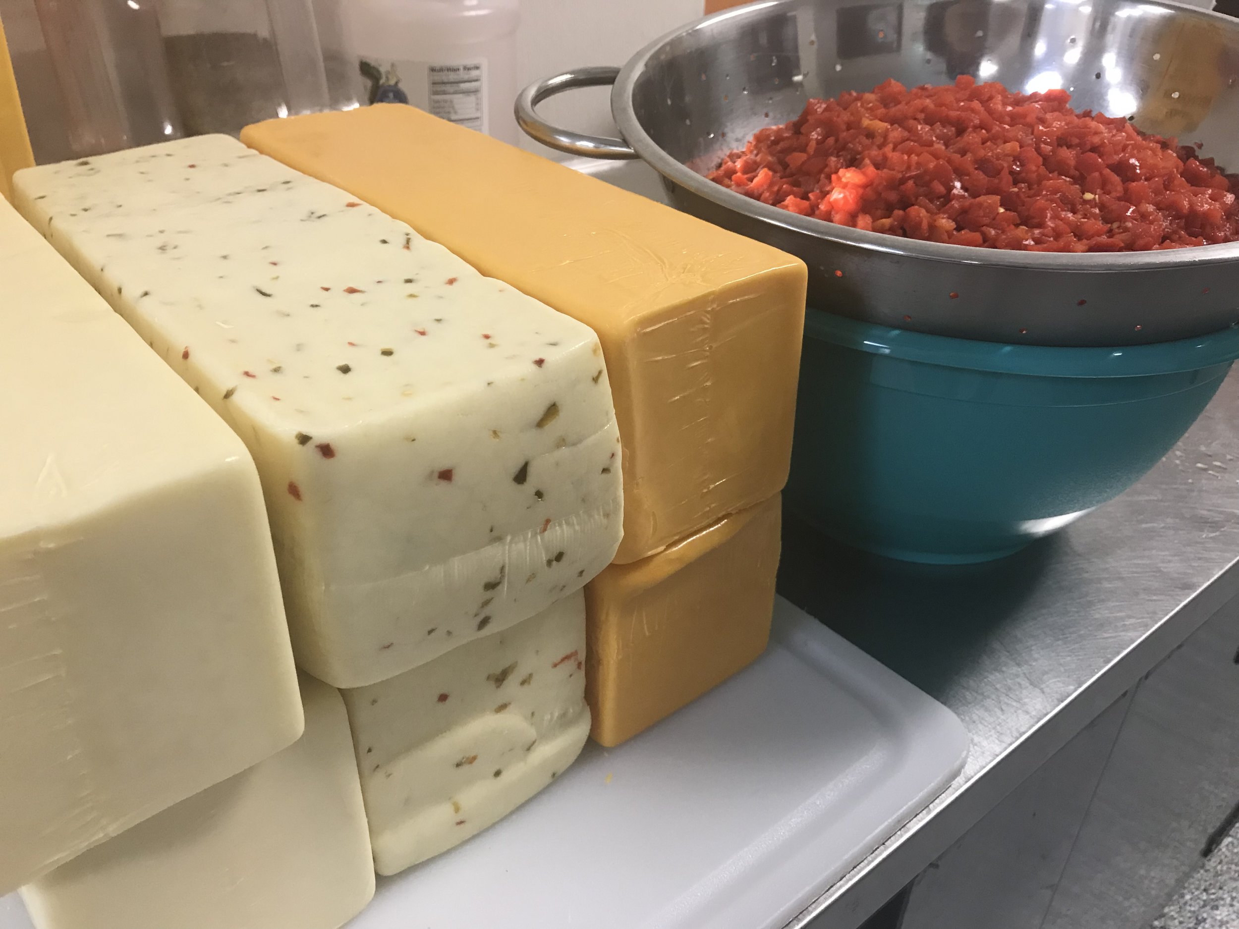 We plowed through approximately 15,000 pounds of premium cheeses last year (5 pounds at a time), and so far, we've made around 50% more this year..........