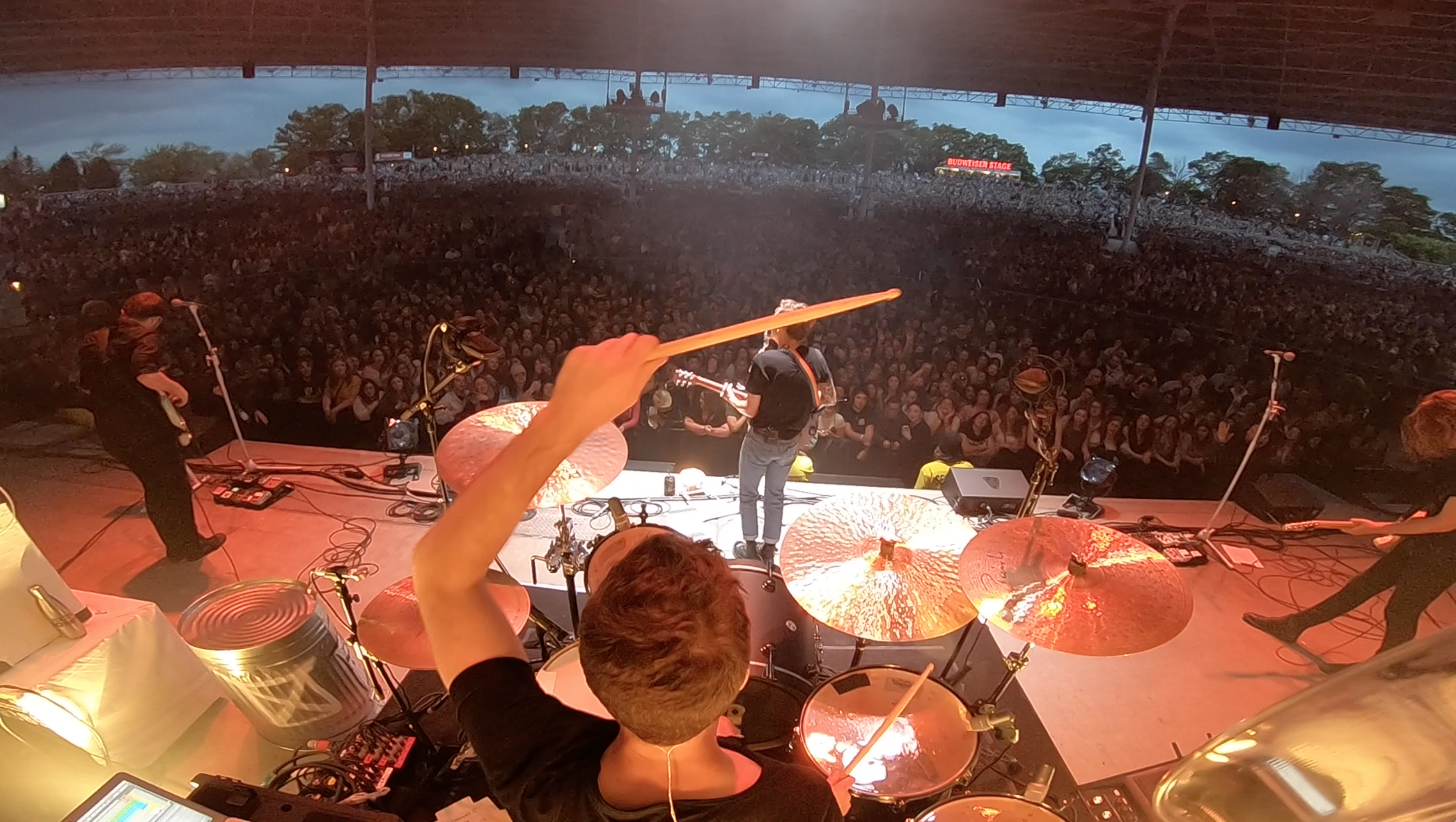 With Scott Helman at the Budweiser Stage during the Vance Joy tour