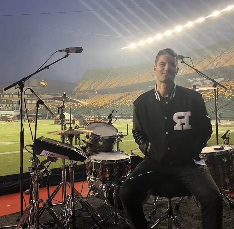 Post soundcheck at the Grey Cup in Edmonton with The Reklaws November 2018