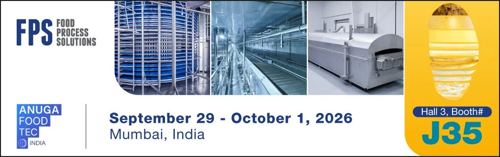 FPS Food Process Solutions is going to be at Anyga Food Tec 2026 from September 29 - October 1 in Mumbai, India