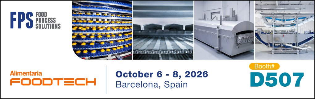 FPS Food Process Solutions is going to be at Alimentaria Foodtech 2026 on October 6-8 in Barcelona, Spain