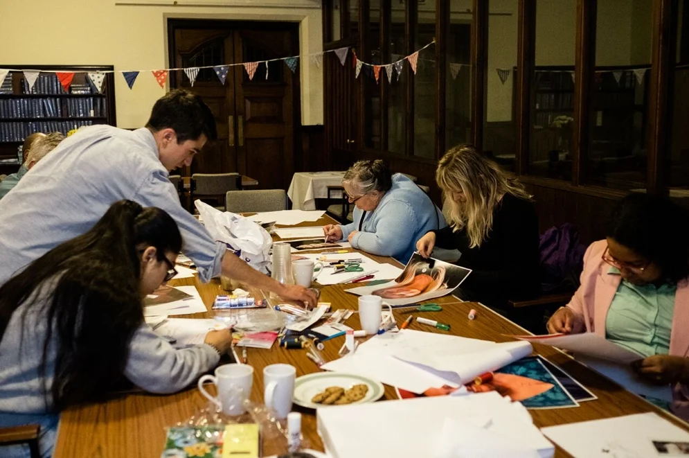 Playing with Portraits workshop in full flow.
