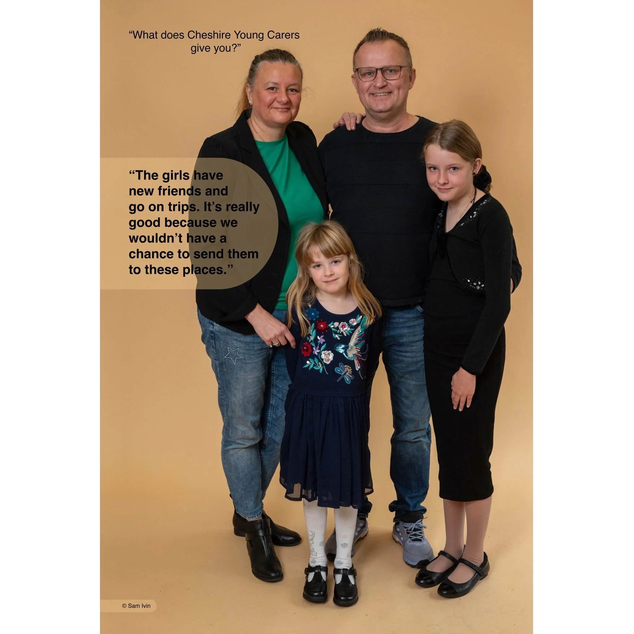 &ldquo;The girls have new friends and go on trips. It&rsquo;s really good because we wouldn&rsquo;t have a chance to send them to these places.&rdquo; 
&bull;
There are at least 376,000 young adult carers, 16-25 years old, in the UK.
&bull; 
That&rsq