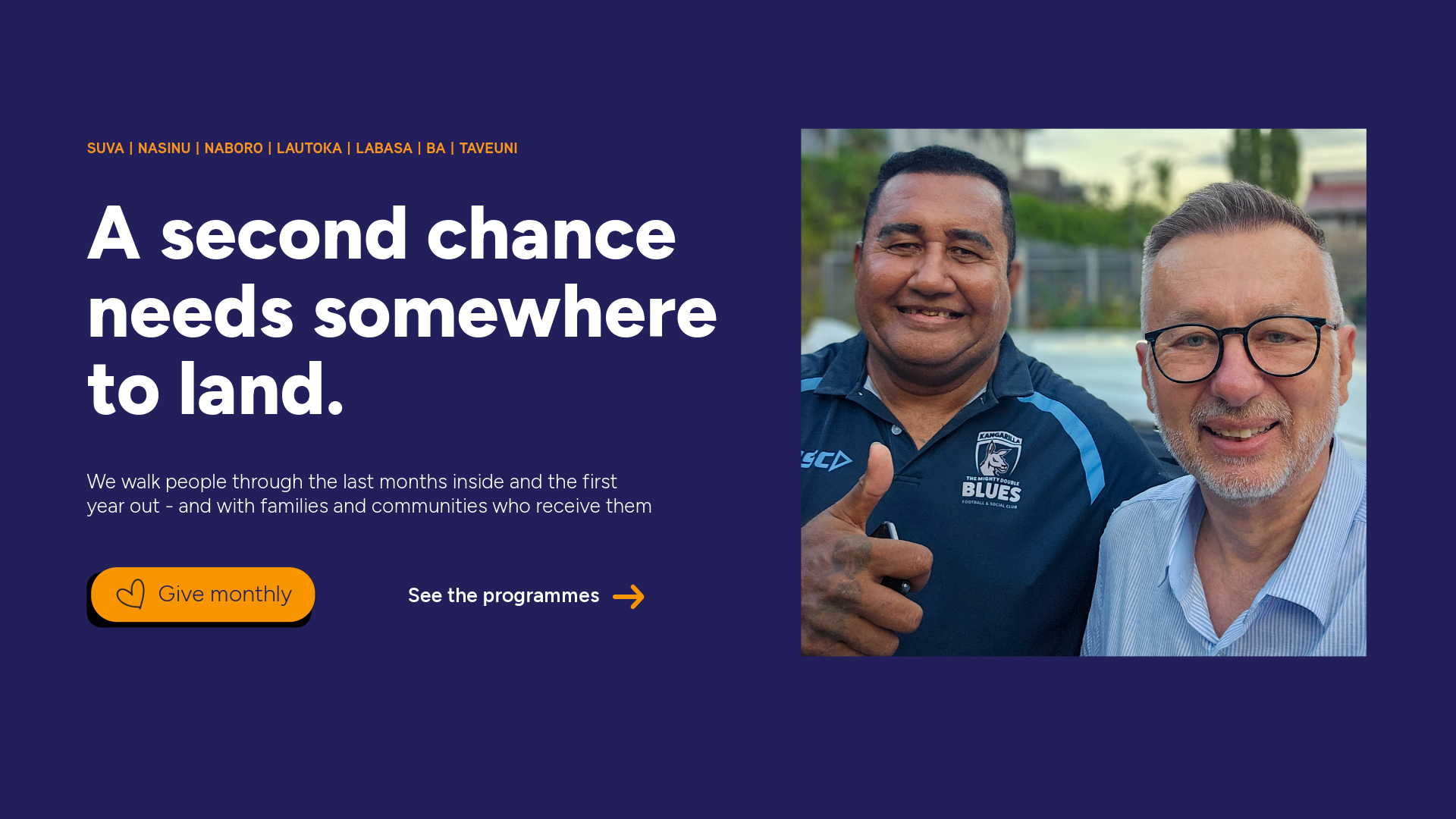 Being part of giving a second chance