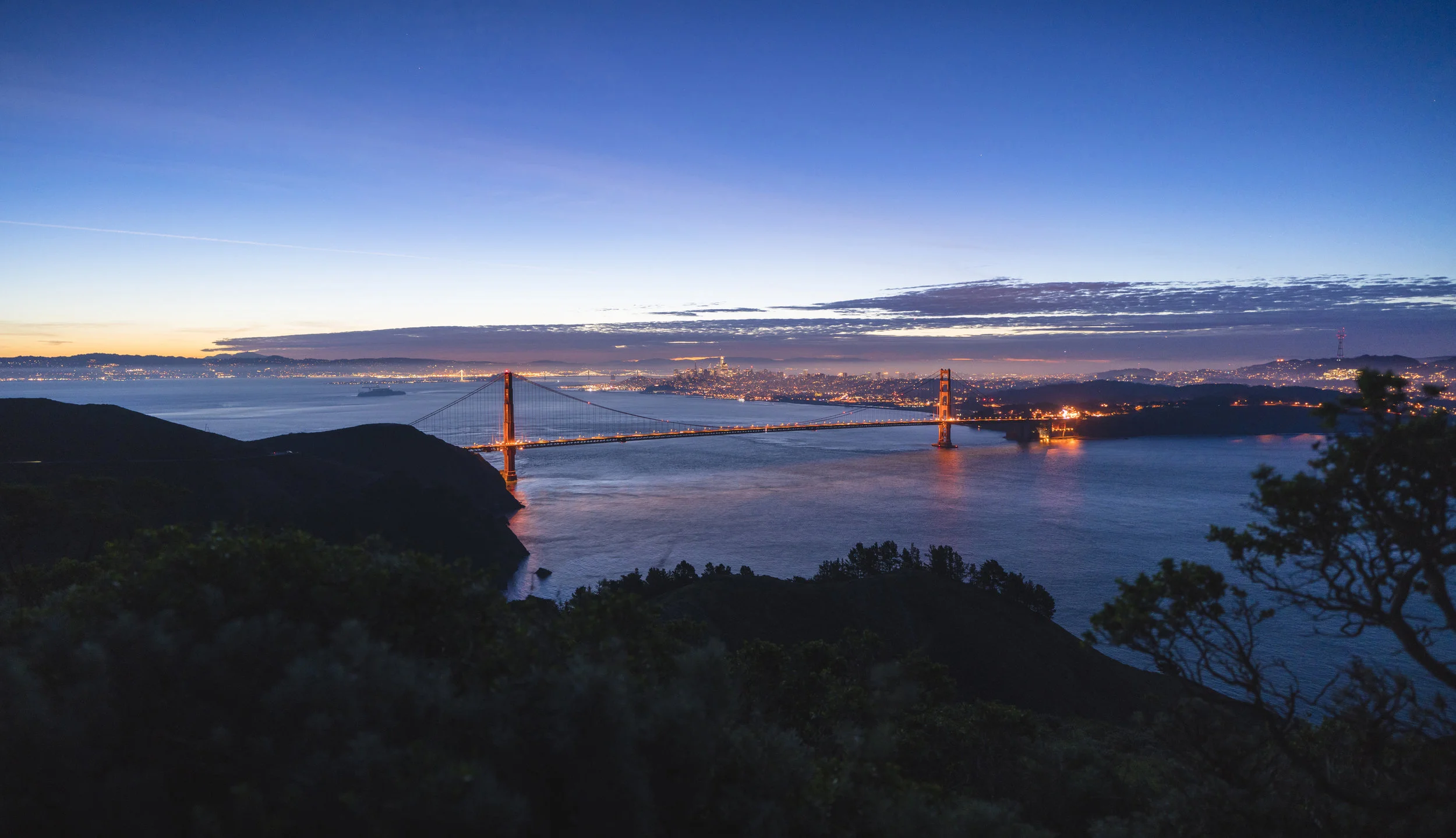 Hawk Hill at Dawn, San Francisco, CA