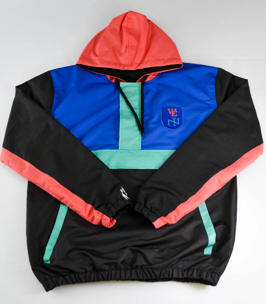 Black Anorak Windbreaker