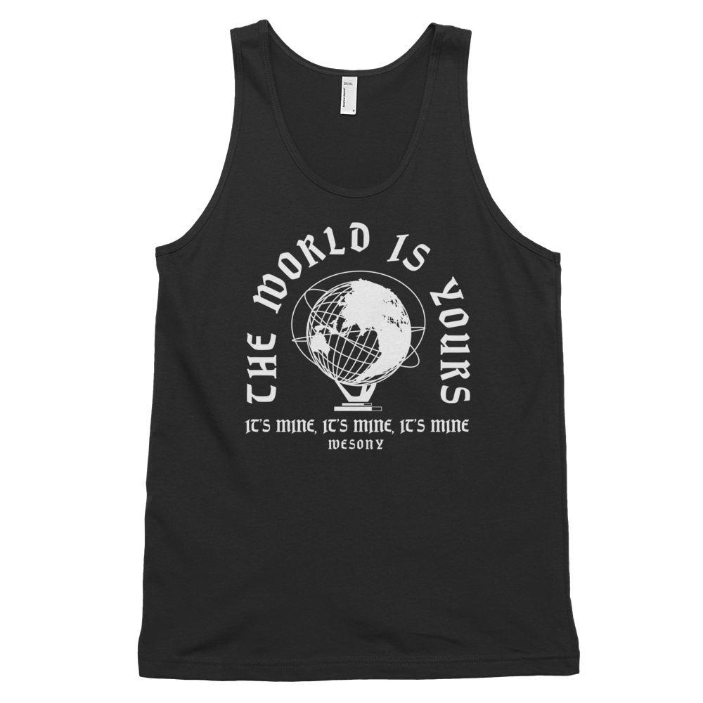 MENS The World is Yours Tank -BW