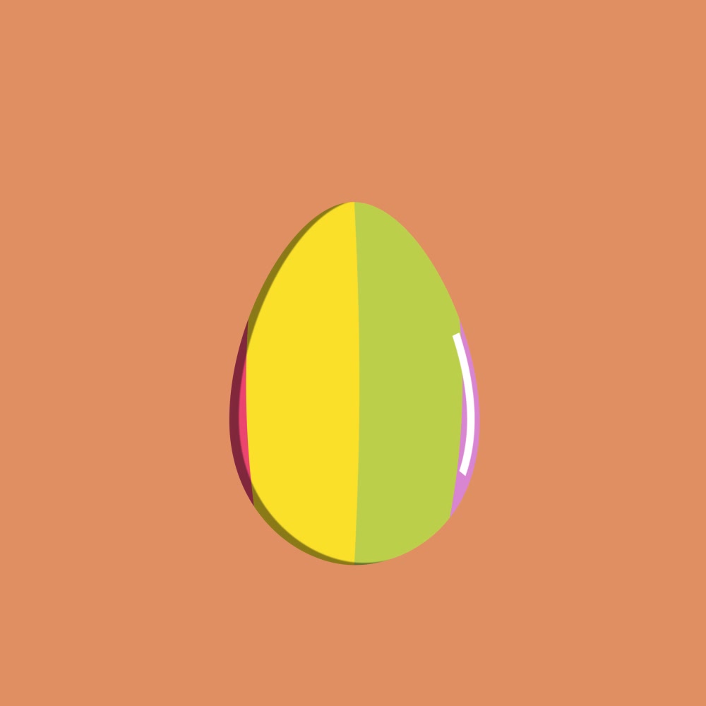Easter Egg Design - Rainbow