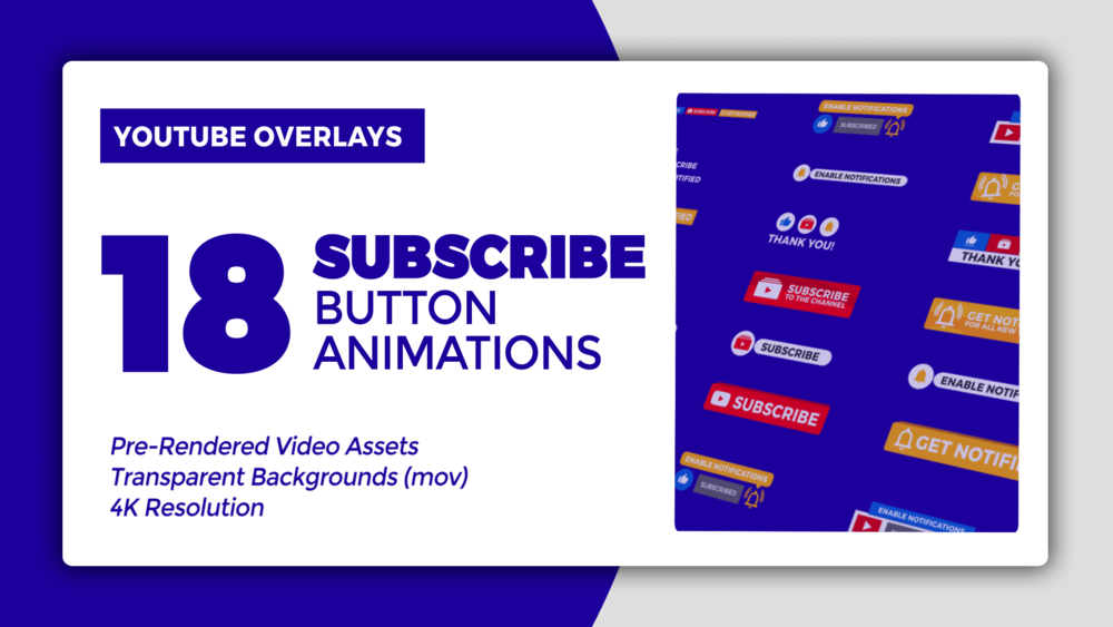 Free Animated Subscribe Button For Youtube Videos
